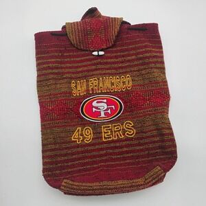 San Francisco 49ers Football Fan Woven Sports Bag Cloth Backpack NFL Fan Gear
